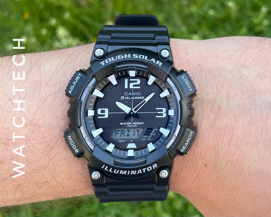 Годинник чоловічий Casio AQ-S810W-1A новий оригінал tough solar