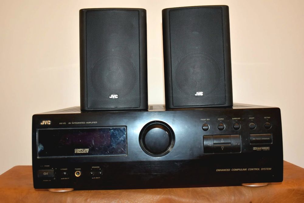 Wzmacniacz JVC AX-V5 + 2 głośniki JVC SP-X50 40W – sprawne