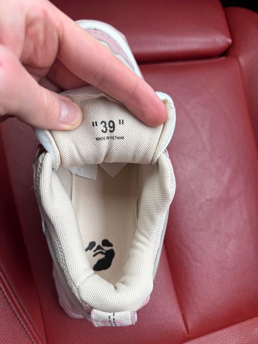 (ОПЛАТА ПІСЛЯ ОГЛЯДУ)Off White Odsy 1000 Pink Beige Офф Вайт Одсі 1000