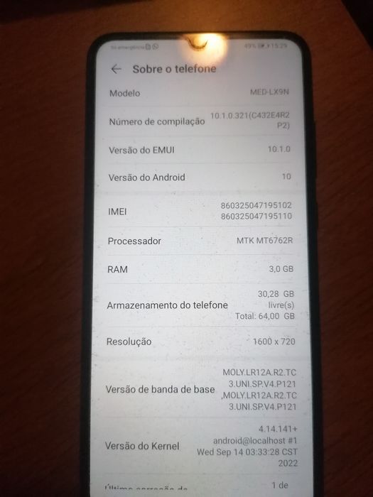 Vendo telemóvel Huawei Y6p 64GB