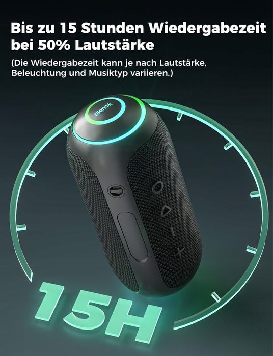 Głośnik Przenośny Łazienkowy Bluetooth Wodoodporny