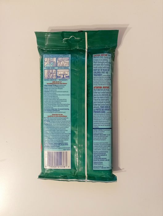 Chusteczki nawilżane CLOROX do czyszczenia dezynfekcji 34szt.
