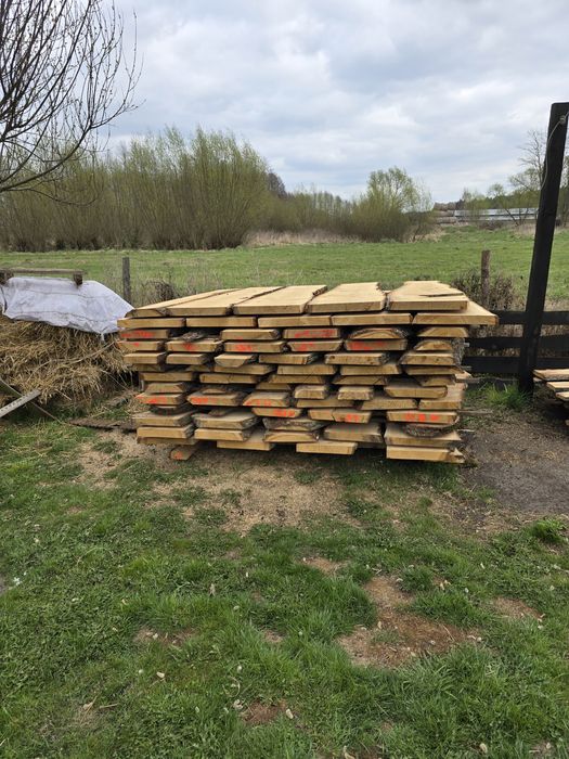 Tarcica dębowa sucha 1.95 do 2.05m  x 5,2 cm