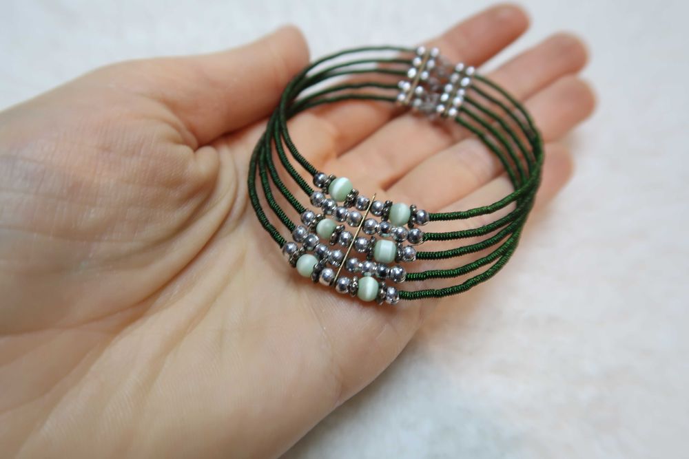 Bransoletka koraliki handmade boho etno retro aesthetic casual 29