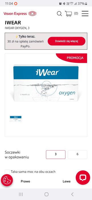 Soczewki 4 sztuki + 1,5 plus