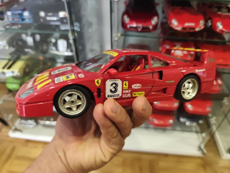 1/18 Ferrari F40 n3 brummel carro coleção miniatura burago