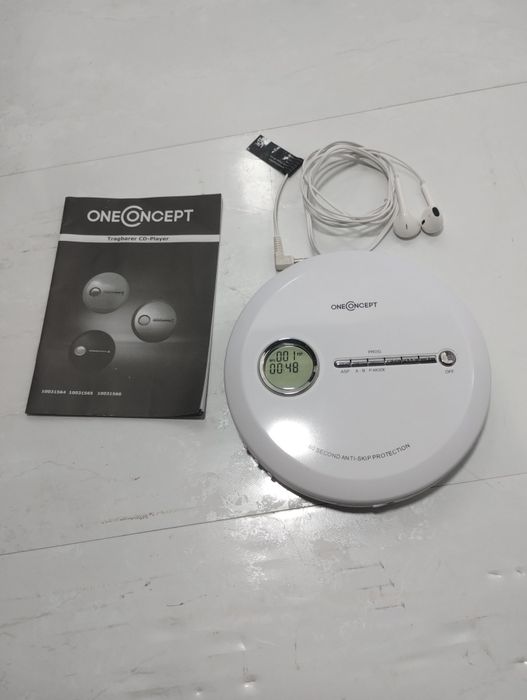 Портативний CD-програвач OneConcept CDC 100 MP3-CD РК-дисплей Німеччин