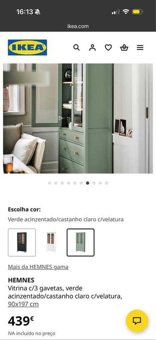 Móvel (cristaleira) IKEA Vermelho