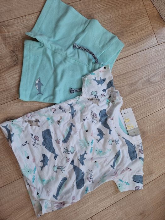Nowy zestaw koszulka ze spodenkami rozmiar 80 - z metką
