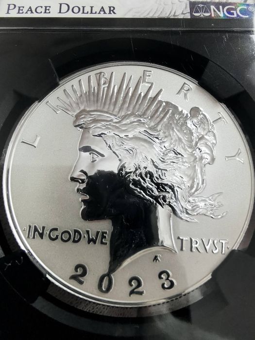 Набір з двох монет 2023р.- Morgan & Peace Dollar Proof Two - Coin Set. СРІБЛО.