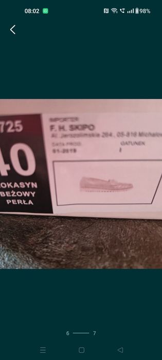 Sprzedam piękne nowe mokasyny rozmiar 40