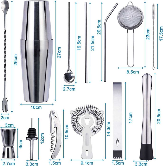 Conjunto de mistura de Cocktails, 20 peças - Prenda Dia do Pai