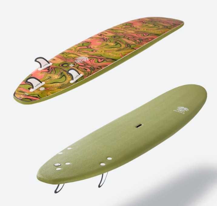 Prancha de surf em espuma 8'6" - 500 caqui