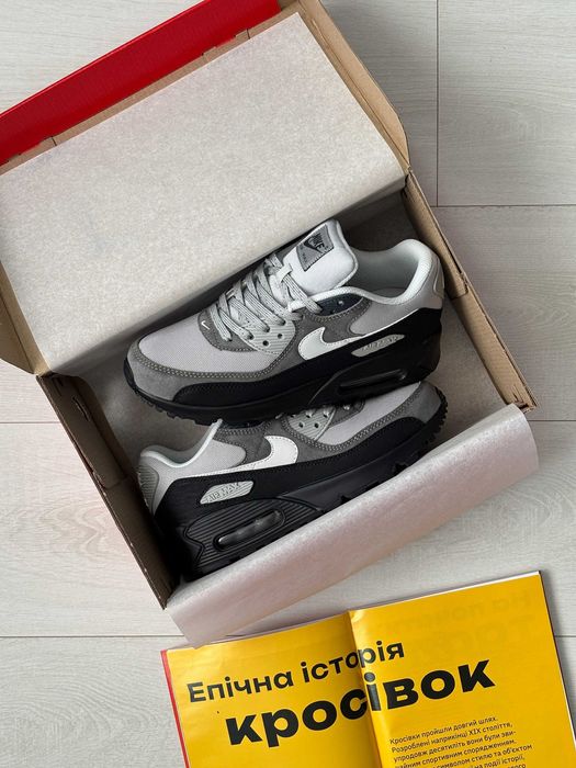 !SALE! Nike Air Max 90 Grey/Black 40 41 42 43 44 45 найк аир макс