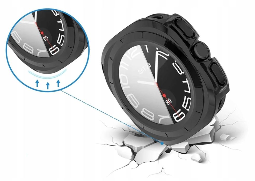 Etui Ochronne z wbudowanym Szkłem 2w1 Samsung Galaxy Watch Ultra 47mm