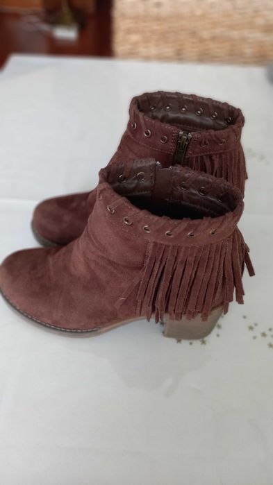 Botas camurça como novas