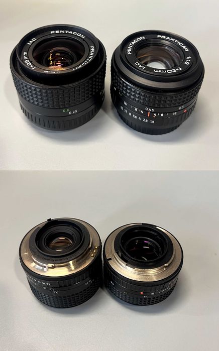 Aparat Praktica BX20 + Pentacon 50/1.8 MC + Pentacon 28/2.8 MC ZESTAW