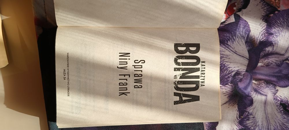 Książka Katarzyna Bonda Sprawa Niny Frank