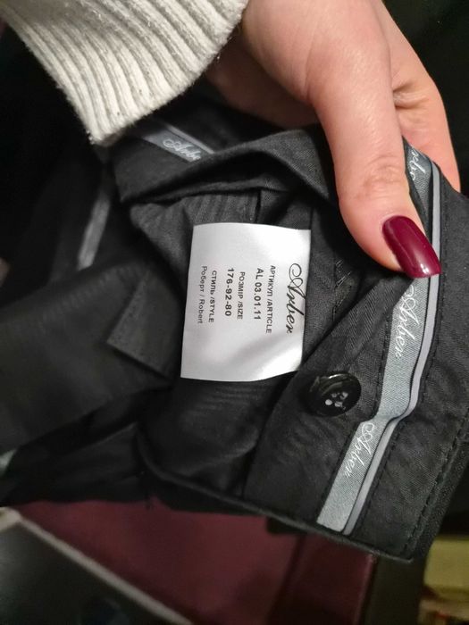 Костюм классический мужской Arber с этикетками р.46/4 176-92-80 черный