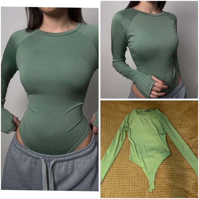 Боді оливкового кольору