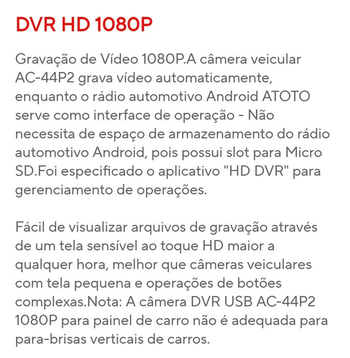Câmara DVR USB 1080 P