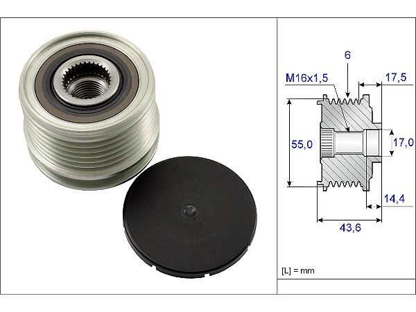Обгонная муфта генератора 535010510
