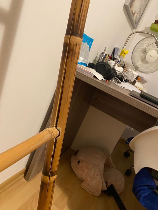 Escada de bambu (usada para decoração)