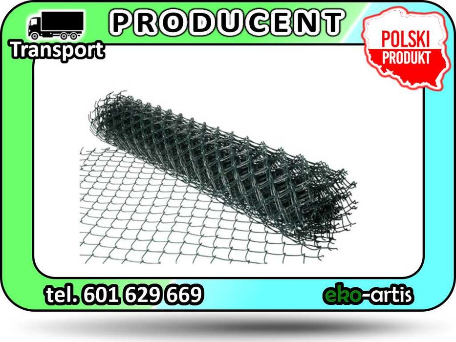 Siatka ogrodzeniowa powlekana PCV 3,2 mm, wys. 150 cm - 1 metr bieżący