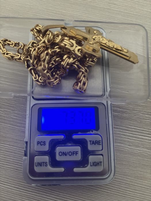 Złoty łancuszek splot krolewski