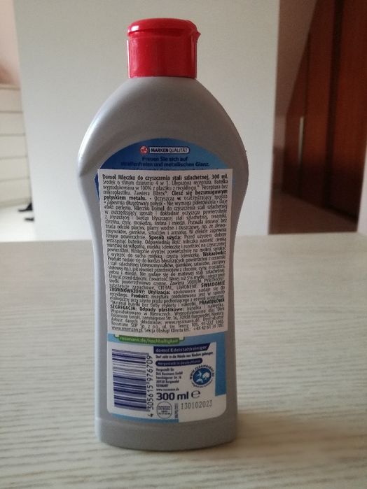 Mleczko do czyszczenia stali szkachetnej