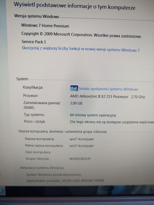 Kompletny zestaw - komputer - biurko- krzesło