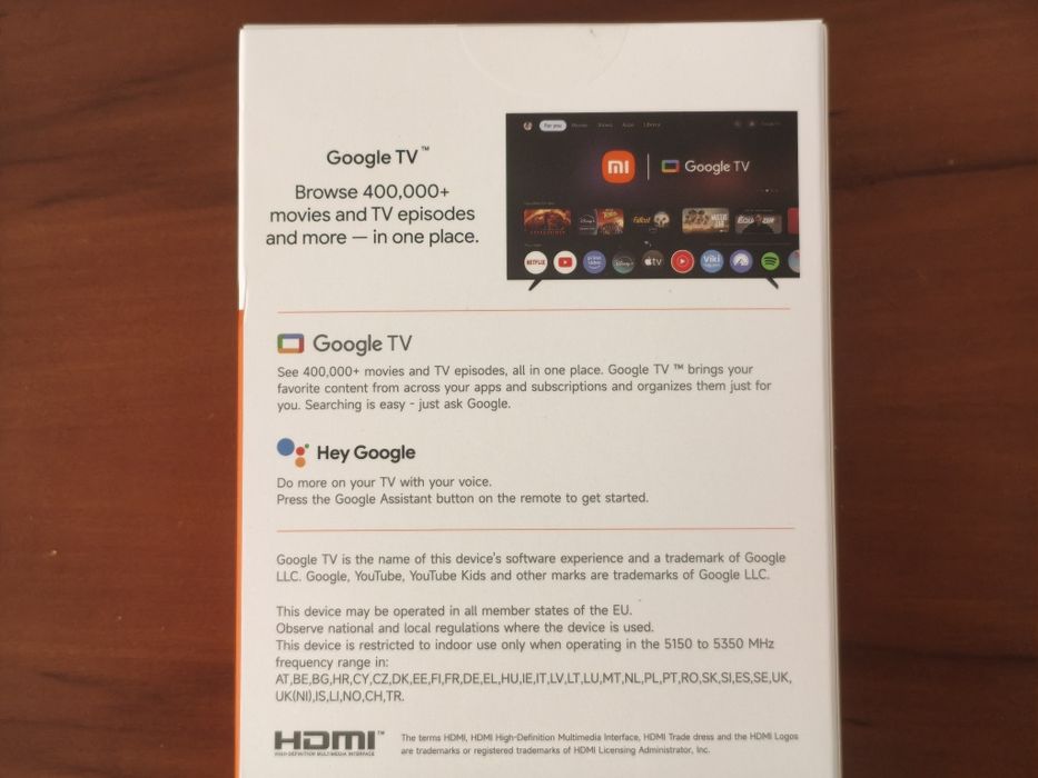 NOVA Xiaomi TV Box S 3 geração, Google TV, 4K, 32 GB, caixa selada