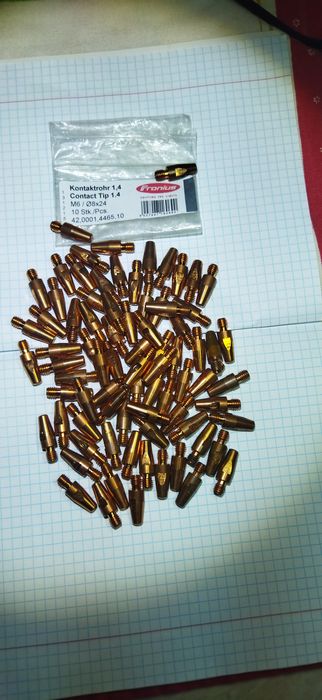 Наконечники на полуавтомат 1,4 мм.