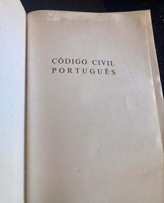 Livro Código Civil – Edição Almedina (1989)
