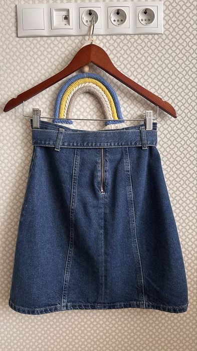 Джинсова спідниця трапеція ZARA