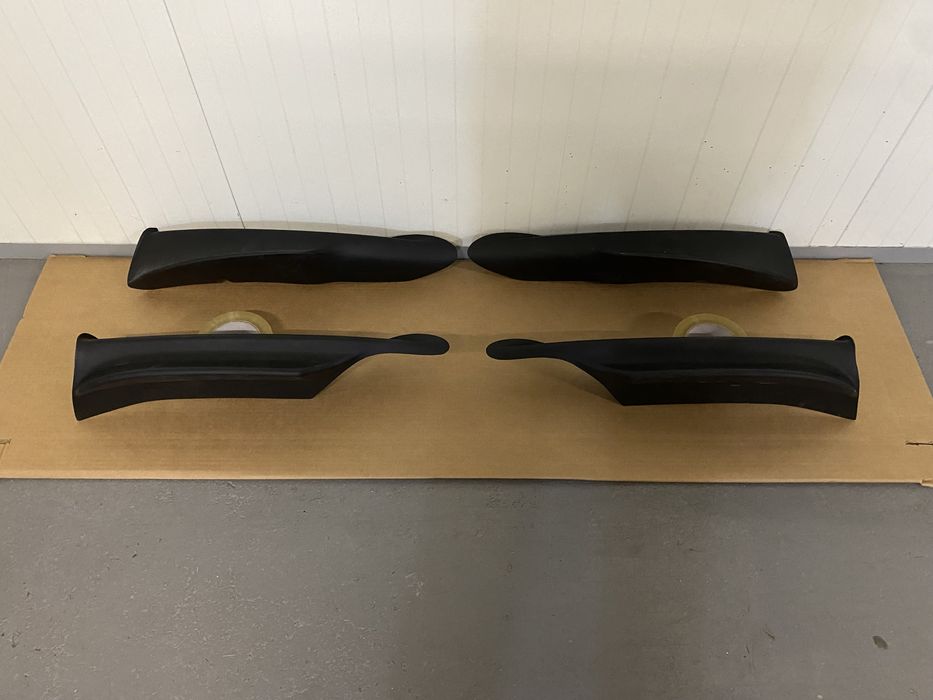 SPLITTERS FRONTAIS LIPS SPOILERS PALAS ABAS FRENTE LÂMINAS BMW Série 3 E90 E91 PACK M PERFORMANCE PRE LCI / LCI