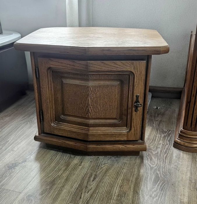 Komplet witryna dębowa