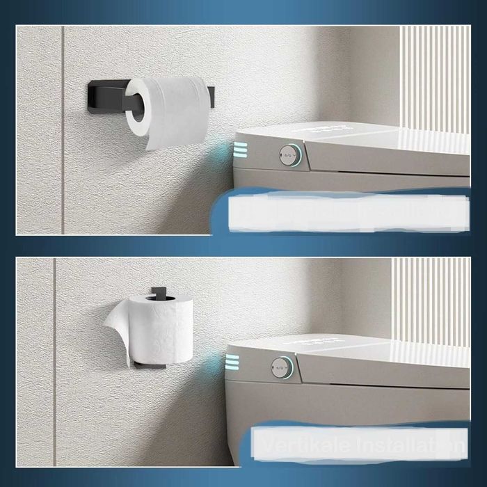 Samoprzylepny Uchwyt na Papier Toaletowy za Stali Nierdzewnej+2xUchwyt