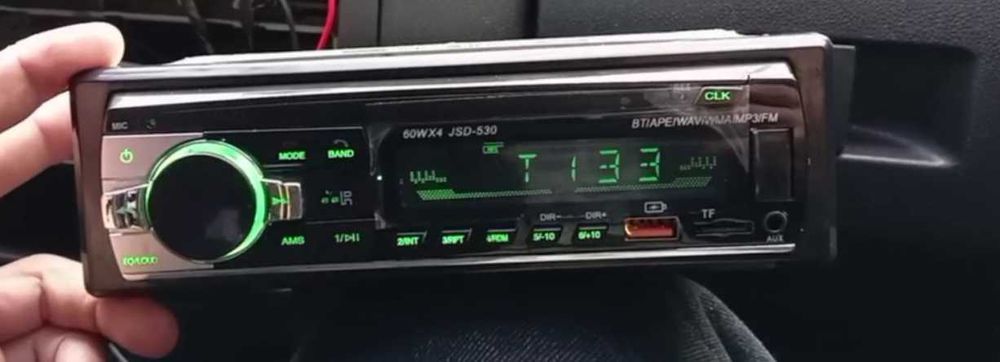 Автомагнитола  pioneer JSD-530 BT с Bluetooth и AUX+пульт ду