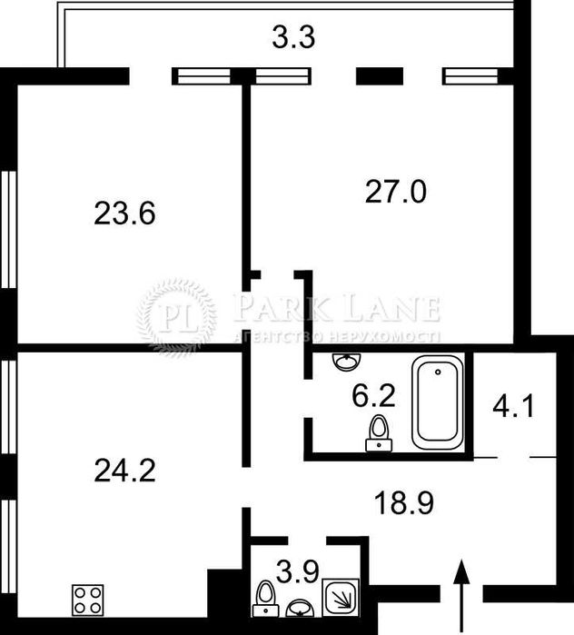 3-кімнатна квартира за адресою (площа 112 м²) - Atlanta.ua - фото 17