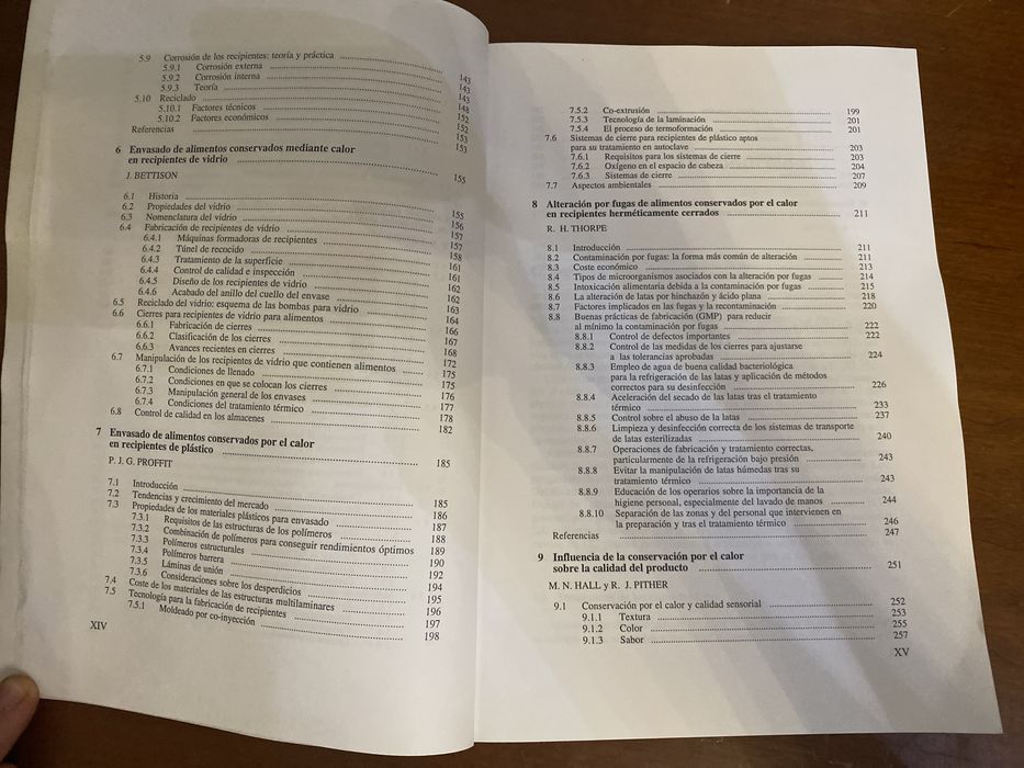Livro em Espanhol - Procesado térmico y envasado de los alimentos