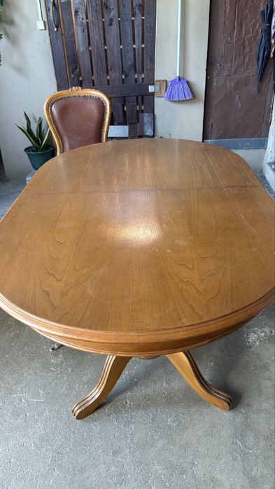 Table with minimal use and chairs.