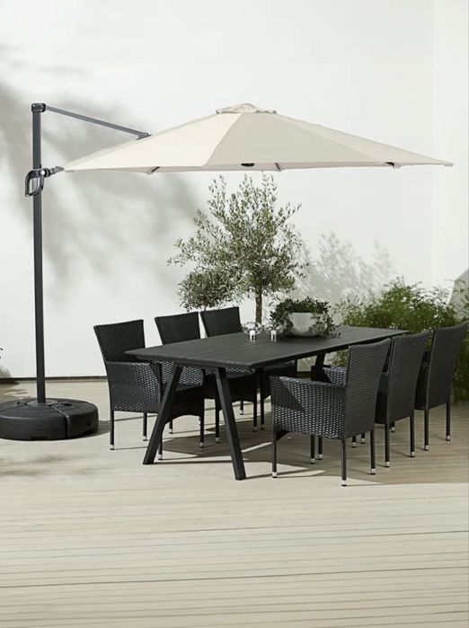 Guarda-sol suspenso TRONDHEIM Ø300 creme