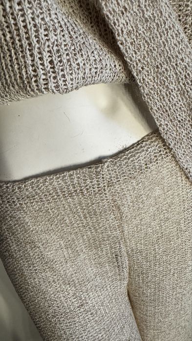 Komplet w stylu boho ażurowy