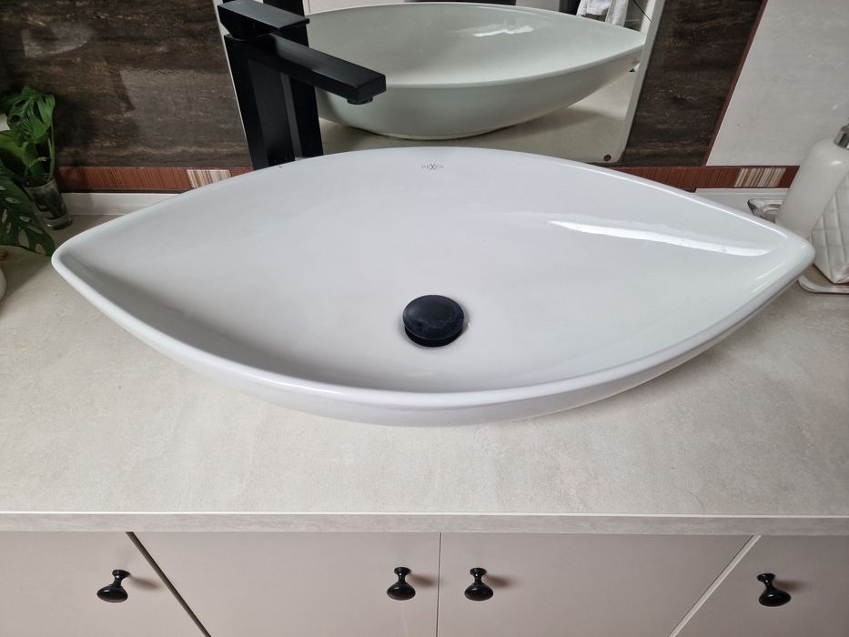 Umywalka 70  bateria umywalkowa nablatowa wysokamexen nowe