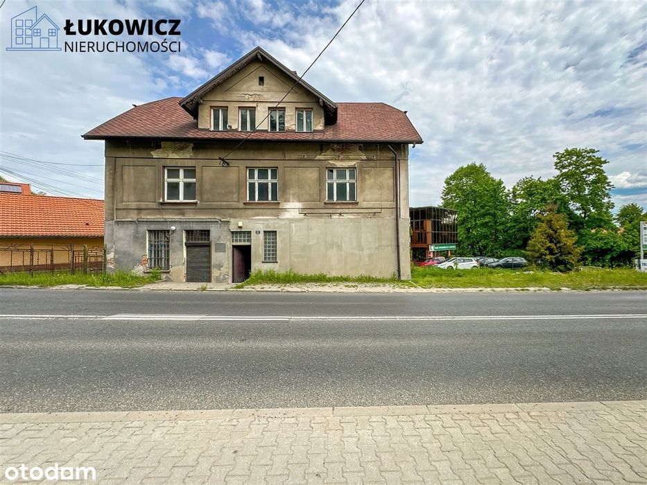 Budynek usługowo-mieszkalny przy głównej drodze!