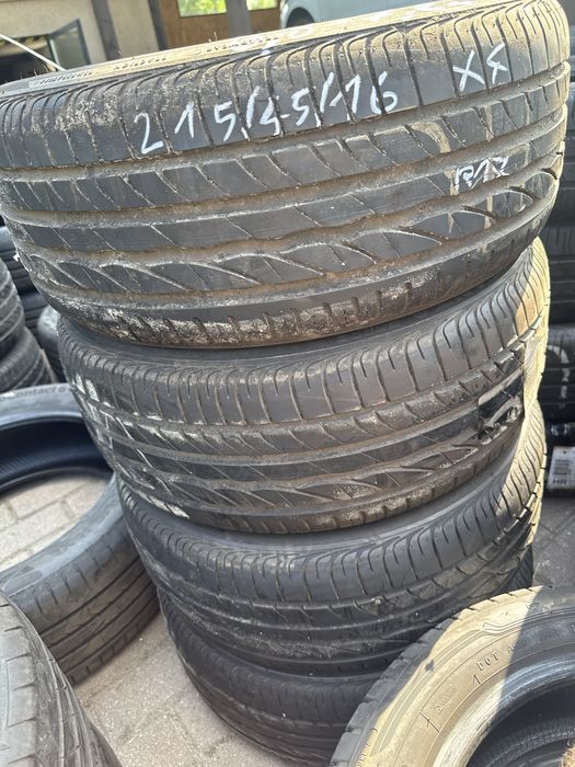 Komplet opon letnich 215/45/16 BRIDGESTONE Używane F-Vat