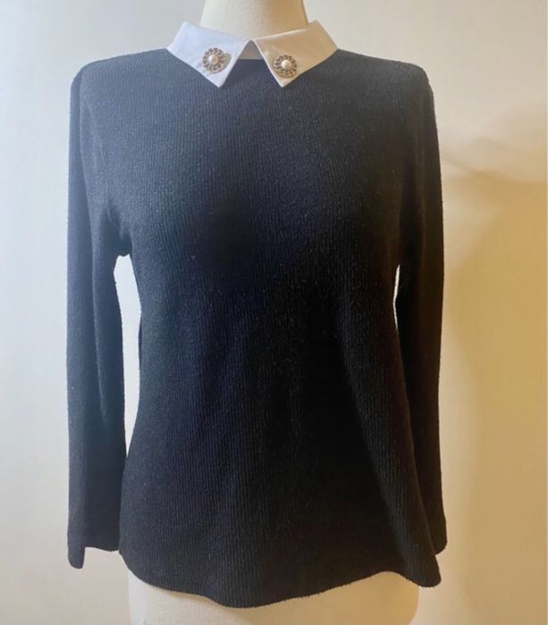 Camisola zara preta e branco