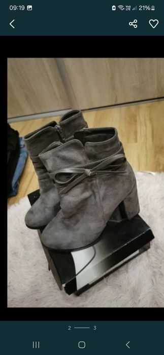 Botki na klocku r.37