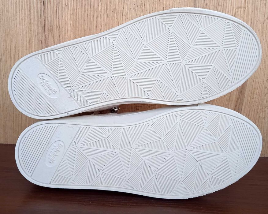 Нові білі кросівки, зручні дитячі кеди, демі хайтопи осінь весна, р 36